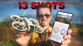 DJI NEO  UNLOCK PRO LEVEL WITH THESE 13 EPIC SHOTS no controller required [upl. by Eciruam]