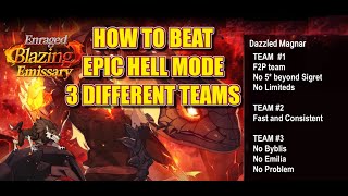 🔥🔥FIRE ADVENT🔥🔥 EPIC HELL 🔥🔥 THREE DIFFERENT TEAMS 🔥🔥 Enraged Blazing Emissary 🔥🔥 [upl. by Theola732]