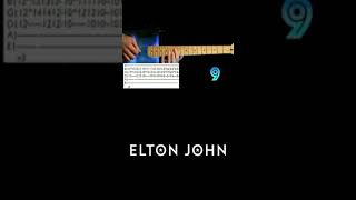 Elton John Saturday Nights Alright For Fighting Guitar Tab Cover [upl. by Steinman]