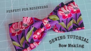 Beginner sewing project sewing sewingtutorial diycrafts bowmaking trendingvideo fashiontrends [upl. by Charleton]