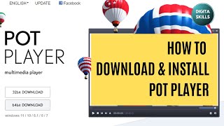 How to Download amp Install Potplayer in Windows  Install Codec amp Setup potplayer windowstutorials [upl. by Coates]