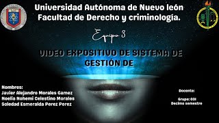 Video expositivo quotsistema de gestión de la seguridad evaluación y controlquot [upl. by Joannes251]