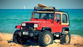 MST CMX  Tamiya Jeep Wrangler in Summer Holidays at the Mediterranean Sea [upl. by Gillette]