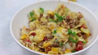 Low Carb Unstuffed Cabbage Casserole Recipe [upl. by Letsirk539]