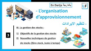 III La gestion des stocks Objectifs et Nouvelles techniques de gestion de stocks Zéro stock JAT [upl. by Izaak]