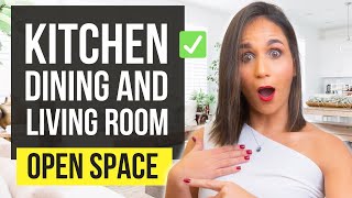 TOP 12 Living room  Dining room  Kitchen Interior Design Ideas  Open Space Home Decor [upl. by Rolat]