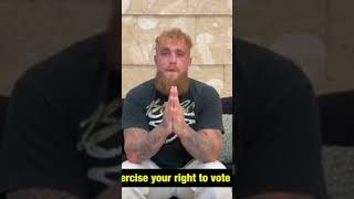 Jake Paul Shocks Fans with Bold 2024 Election Pick JakePaul 2024Election breakingnews subscribe [upl. by Heigl]