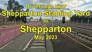 Drivers eye view Shepparton Stabling Yard to Shepparton Station [upl. by Yslehc]