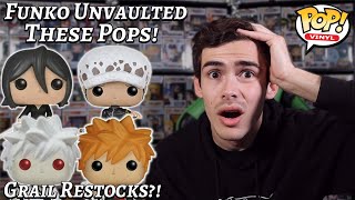 Funko Just Unvaulted These Anime Grail Funko Pops  Vaulted Restocks Coming  Bleach  One Piece [upl. by Thorbert]