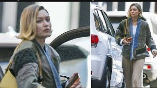 Gigi Hadid Rocks Trendy Layered Look in NYC After Girls Night Out with Taylor Swift [upl. by Billen659]