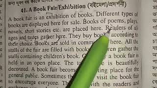 English writing paragraph a book fair for all exam [upl. by Kore]