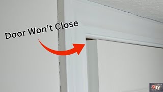 DIY Door Alignment How to Fix a Sagging Interior Door [upl. by Sukramal276]