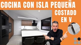 Cocinas con ISLA 🏝️ MODERNA grises y madera CJR [upl. by Ijnek191]