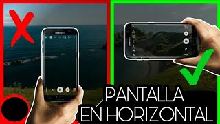 😱Cómo Grabar la PANTALLA en Horizontal desde Android [upl. by Grannie]