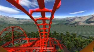 3D Rollercoaster Falcon 3D Glasses needed No Limits Simulator [upl. by Yllier]