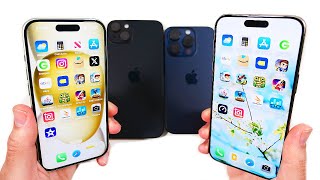 iPhone 15 vs 15 Plus vs 15 Pro vs 15 Pro Max [upl. by Yrocal]