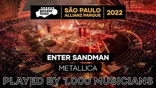 Enter Sandman Metallica with 1000 musicians  São Paulo 2022 [upl. by Lim392]