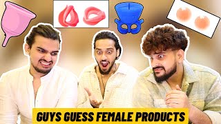 Boys Guessing FEMALE PRODUCTS for the FIRST TIME Part 2 [upl. by Atelra]