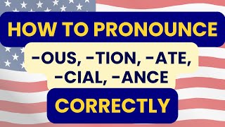 How to pronounce 5 word endings CORRECTLY [upl. by Urbai]