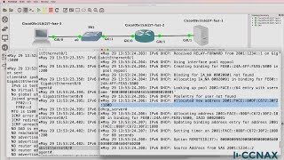 CCNA IPv6 DHCP server and DHCP relay agent configuration and testing Dynamic IPv6 [upl. by Pauli49]