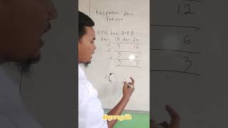 Kelipatan dan Faktor kpk fpb math study belajar mtk [upl. by Janiuszck]