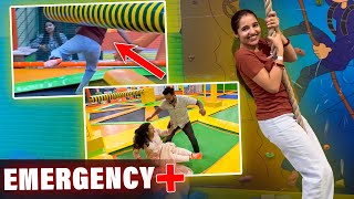 Got injured in Trampoline Park 🤕🩸 Daily Vlog kanikaranavlogs kanikarana rohitkanika [upl. by Leirol]