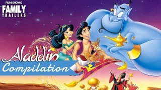 ALADDIN  All the BEST Clips and Trailer Compilation for Disney Classic Movie [upl. by Amil516]