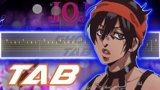 Narancia theme  JoJos Bizarre Adventure Golden Wind Guitar Tab 譜 Tutorial [upl. by Kingsbury]