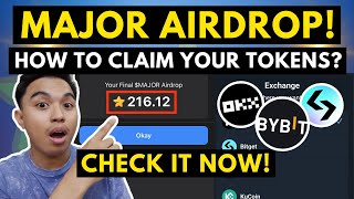 MAJOR AIRDROP HOW TO CLAIM YOUR TOKENS ON MAJOR CHECK YOUR MAJOR TOKEN ALLOCATION NOW [upl. by Kwang704]