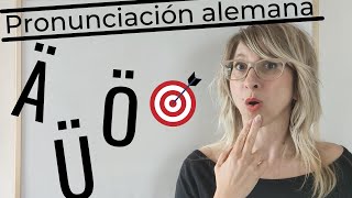 ¿Cómo Pronunciar Ä Ö Ü en Alemán 🔴  Vocal con Umlaut [upl. by Tlok]