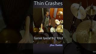 High End Thin Zildjian Crashes Compared drumdrumdrum [upl. by Jennine]