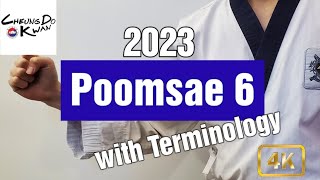 Taekwondo Poomsae 6 with Terminology 2023 [upl. by Hajidahk]