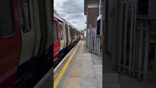 District Line at Ealing Common with whistle shorts [upl. by Alessig]