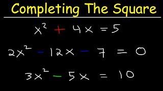 Solving Quadratic Equations By Completing The Square [upl. by Paine593]