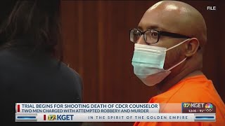 Trial begins for 2 charged with CDCR counselor’s death [upl. by Sherrard]