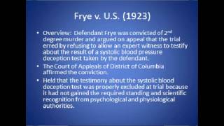 Frye v US 1923 [upl. by Ciro]