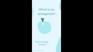 What is an antagonist shorts pharmacology pharmacy [upl. by Thatch]