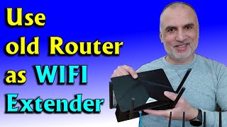 How to convert your router into an access point Connect 2 routers together [upl. by Robins117]