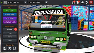 THIRUNAKARA KL 17 F 8442 കോട്ടയം  കോളനി  KONDODY EXECUTIVE MOD  bussid [upl. by Beryle]