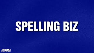 Spelling Biz  Category  Celebrity Jeopardy [upl. by Jorrie]