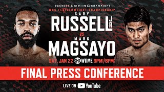 Gary Russell Jr vs Mark Magsayo FINAL PRESS CONFERENCE  Watch Live [upl. by Angid]