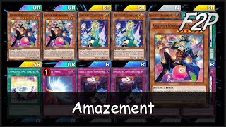 AMAZEMENT  F2PP2W Deck Analysis amp Testing YuGiOh Duel Links [upl. by Eek]