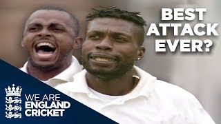 Windies 2000  Best Bowling Attack Ever  England v West Indies Lords 2000  Highlights [upl. by Leanatan]