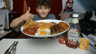 ENGLISH BREAKFAST MUKBANG🦁 BAKED BEANS SAUSAGE FULL ENGLISH BREAKFAST  BREXIT HAPPENED😂🤷‍♂️ [upl. by Warder]