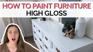 How to Paint Furniture High Gloss [upl. by Otsugua91]