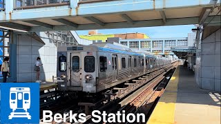 SEPTA  Market Frankford Line Berks Station [upl. by Nnylarak549]