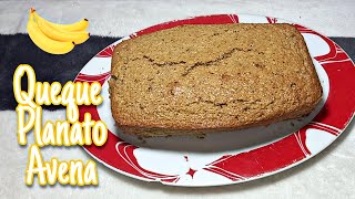 QUEQUE DE PLÁTANO Y AVENA  Receta [upl. by Siram171]