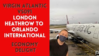 Virgin Atlantic experience in Economy Delight London Heathrow to Orlando International [upl. by Shig]