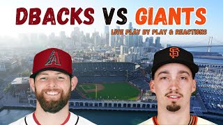 Arizona Diamondbacks vs San Francisco Giants  Live Play by Play and Reactions [upl. by Ezitram586]