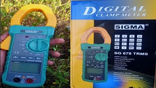 Digital Automatic Clamp meter Unboxing Sigma 678 [upl. by Ojok]